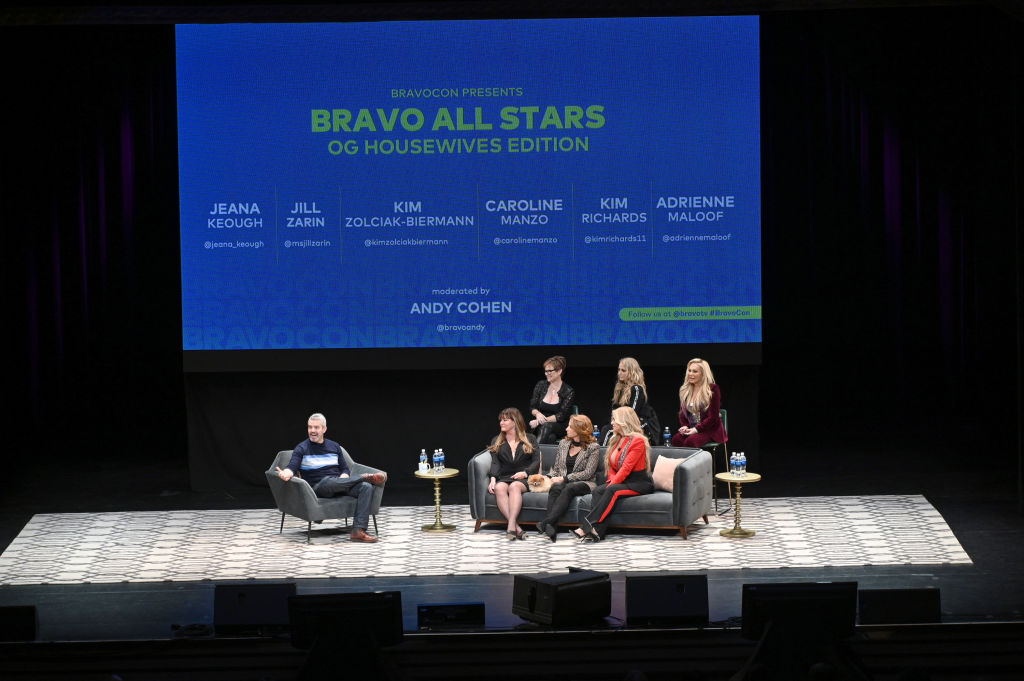 Andy Cohen, Jeana Keough, Caroline Manzo, Jill Zarin, Kim Richards, Kim Zolciak-Biermann, Adrienne Maloof 