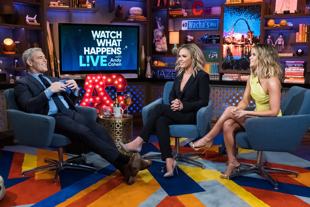 Andy Cohen, Teddi Mellencamp Arroyave, & Marren Morris